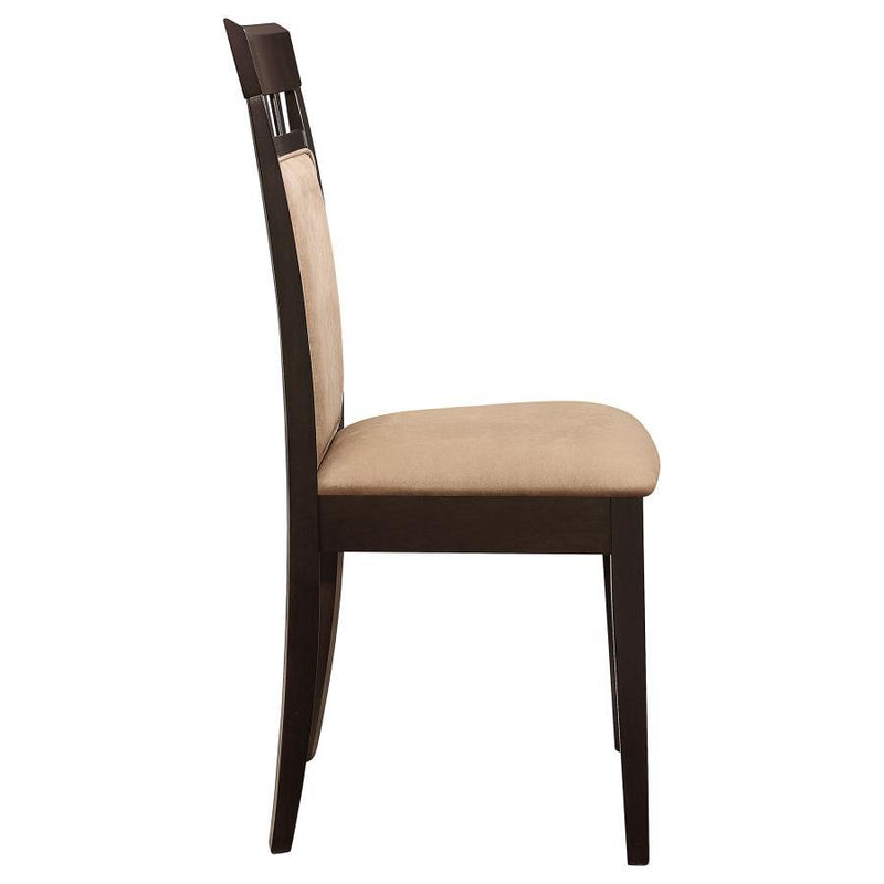 Gabriel - Closed BackSide Chairs (Set of 2) - Cappuccino - Atlantic Fine Furniture Inc