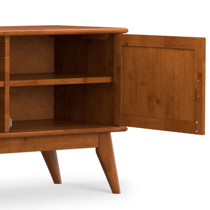 Draper - Handcrafted Mid Century Low TV Media Stand