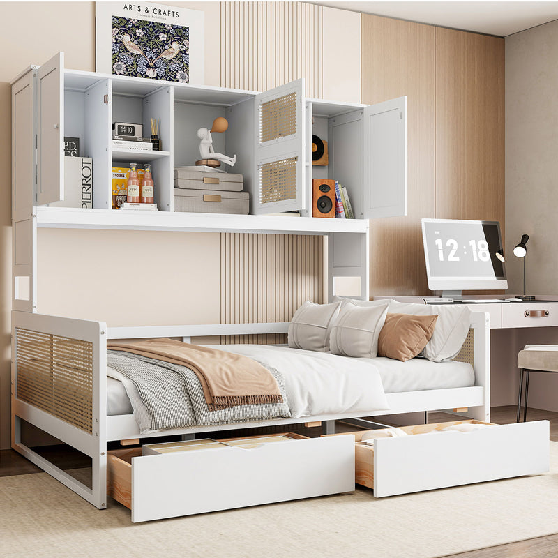 Daybed And All In One Cabinet And Shelf