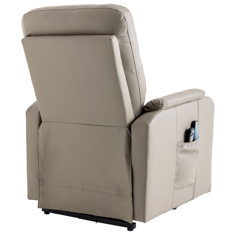 Massage Recliner Chair Electric Power Lift Chairs With Side Pocket, Adjustable Massage And Heating Function For Adults And Seniors