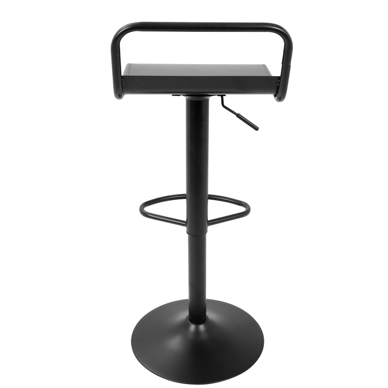 Emery - Industrial Adjustable Barstool With Swivel (Set of 2) - Black