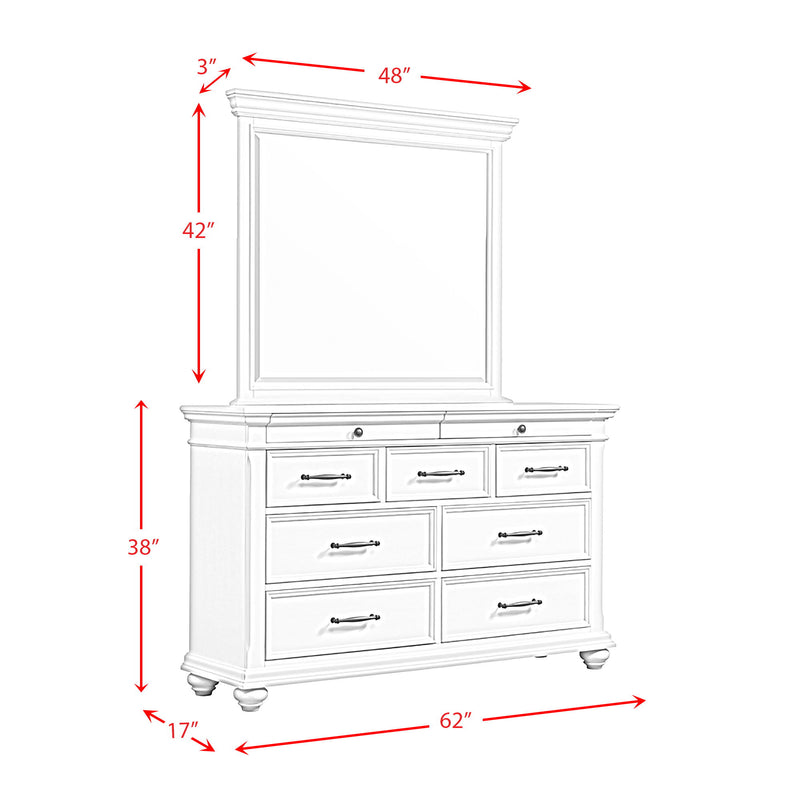 Slater - 9-Drawer Dresser With Mirror