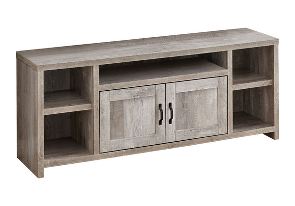 TV Stand, Console, Media Entertainment Center, Storage, Elegant Design, Transitional - Taupe