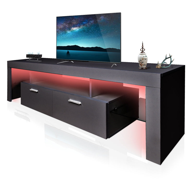 LED TV Stand Modern TV Stand With Storage Entertainment Center With Drawer TV Cabinet For Up To 75" For Gaming Living Room Bedroom