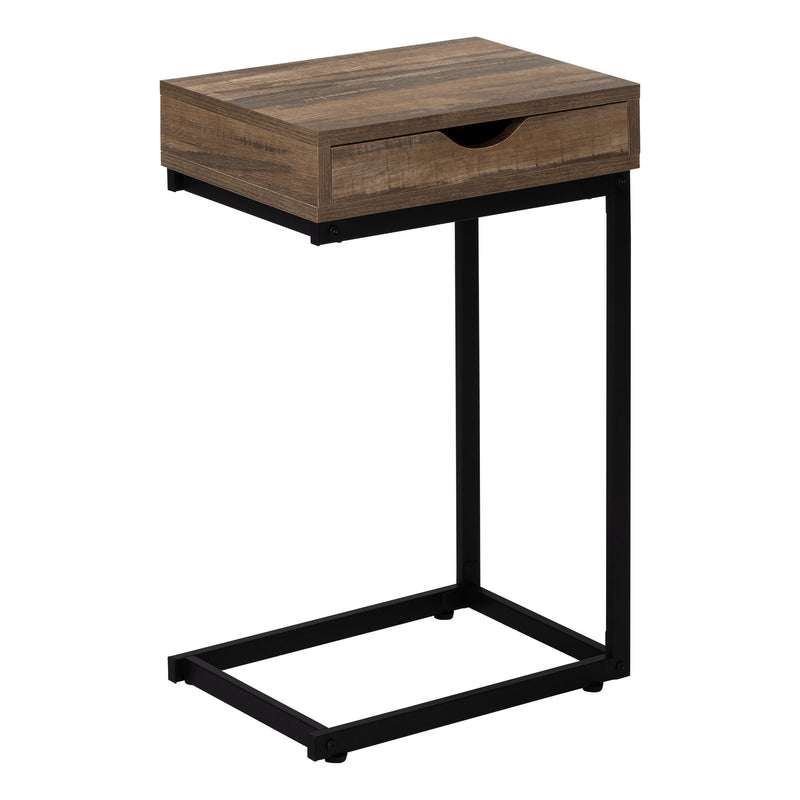 Accent Table, C - Shaped Contemporary Elegant Desig