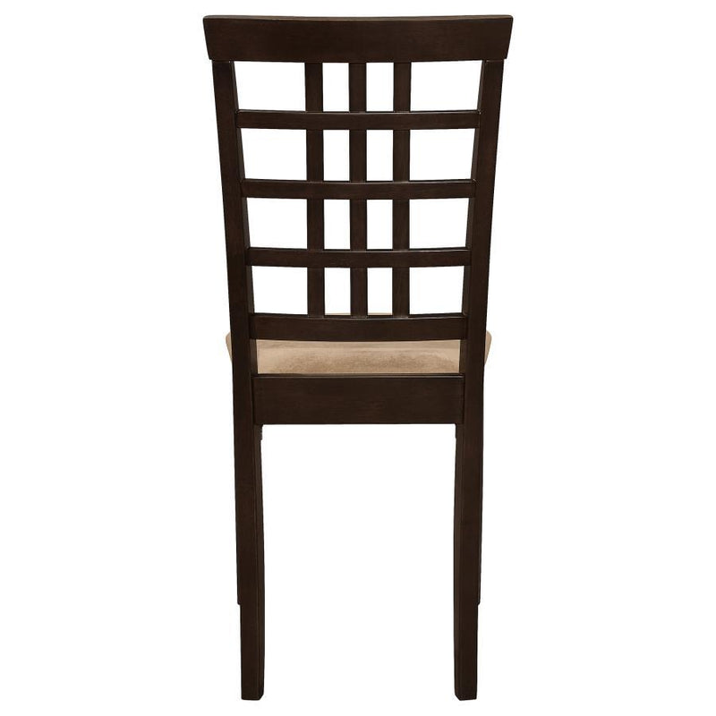 Kelso - Lattice Back Dining Side Chair (Set of 2) - Cappuccino