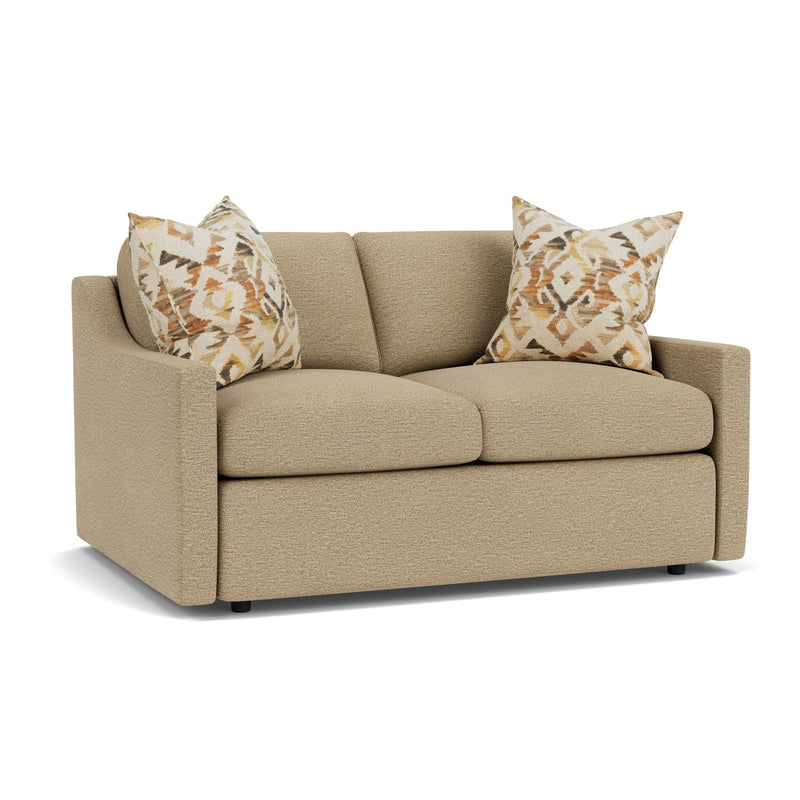 Sky - Upholstered Loveseat - Pearl Silver