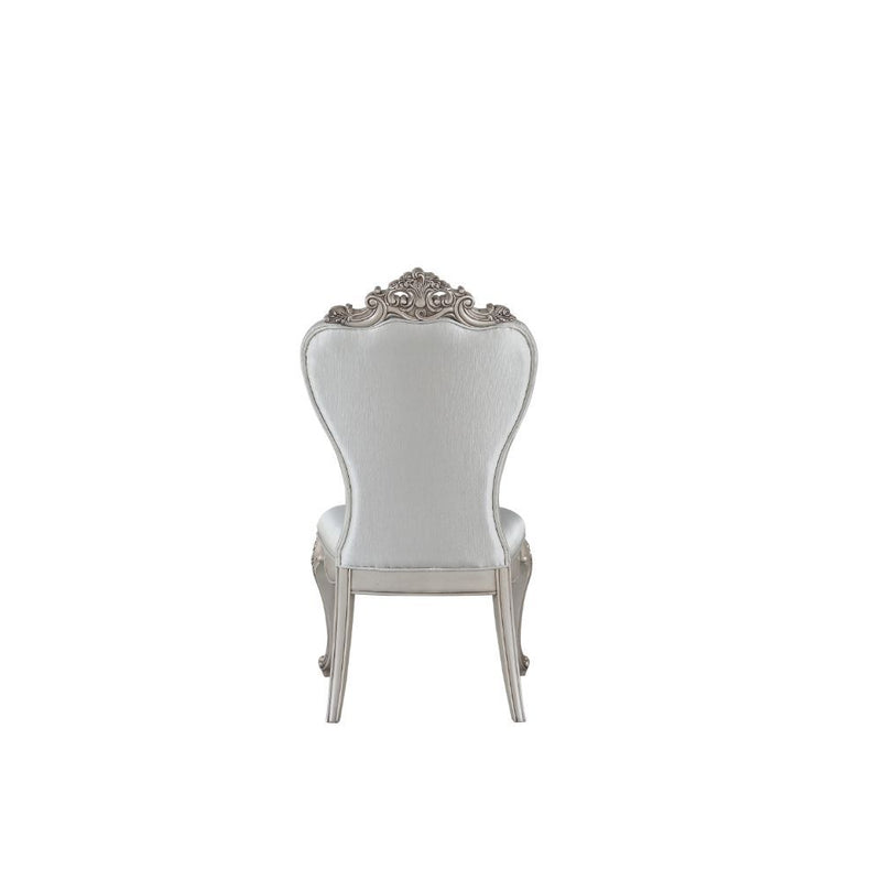 Gorsedd - Side Chair (Set of 2) - Cream Fabric & Antique White