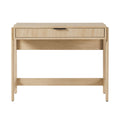 Transitional Reeded Writing Desk With Drawer