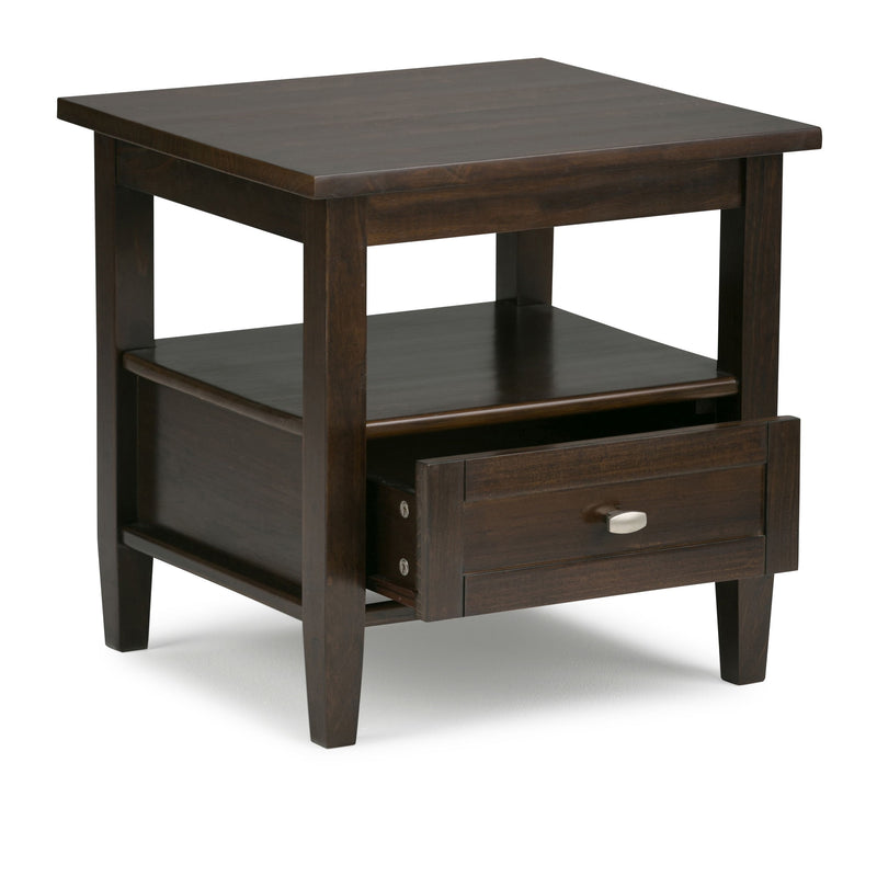 Warm Shaker - End Table - Tobacco Brown