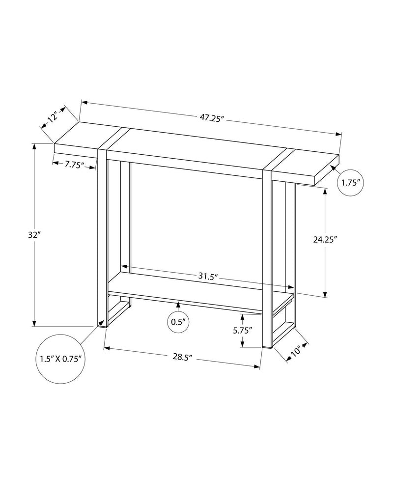 Accent Console Table For Entryway, Design Style