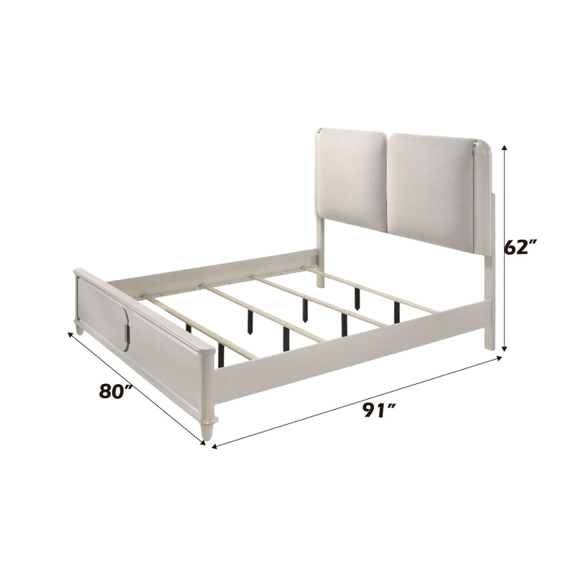 Laveda - Boucle Bed With LED