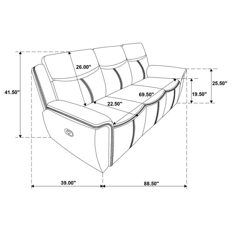 Sloane - Upholstered Reclining Sofa Set