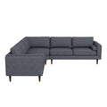 Amber - Velvet Corner Sectional Sofa