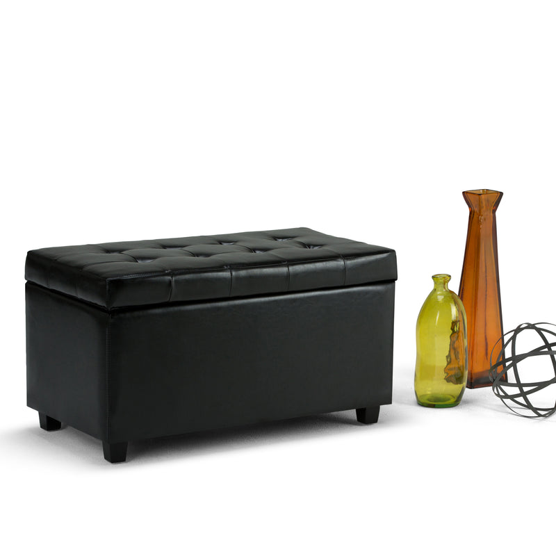 Cosmopolitan - Storage Ottoman - Midnight Black