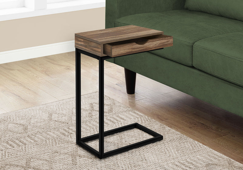 Accent Table, C - Shaped Contemporary Elegant Desig