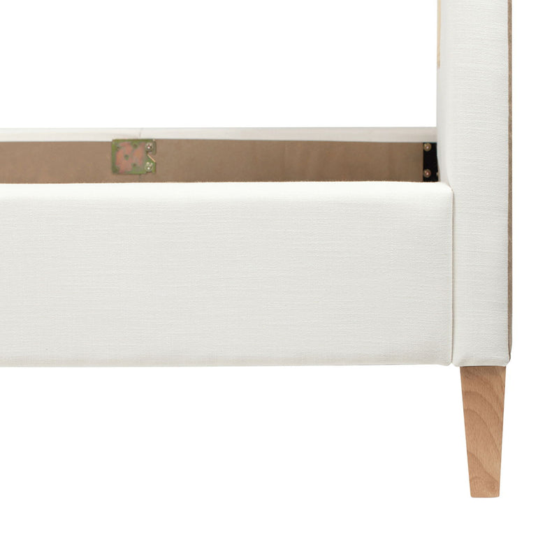 Haley - Upholstered Cane Back Platform Bed