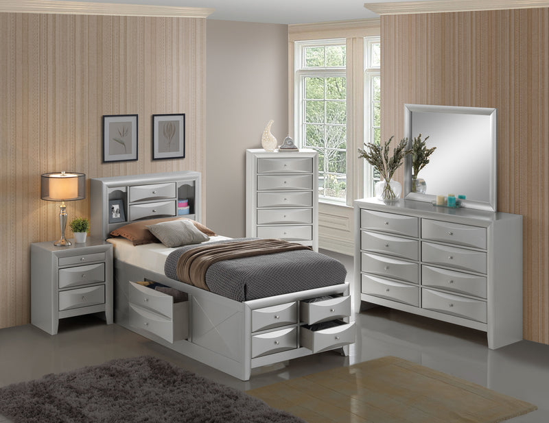 Marilla - Storage Bed With Bookcase Headboard