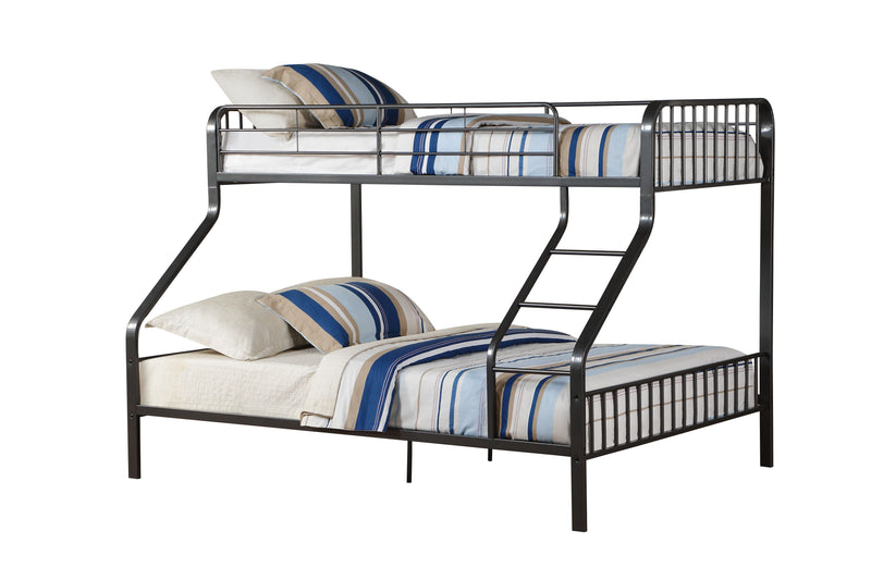 Caius - Twin Long Queen Bunk Bed - Gun