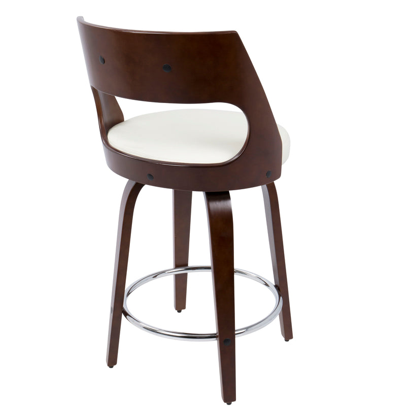 Cecina - Mid Century Modern Counter Stool With Swivel (Set of 2)