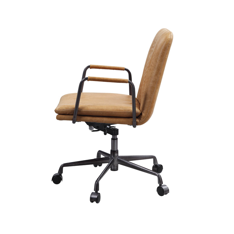 Eclarn - Top Grain Leather Office Chair - Brown