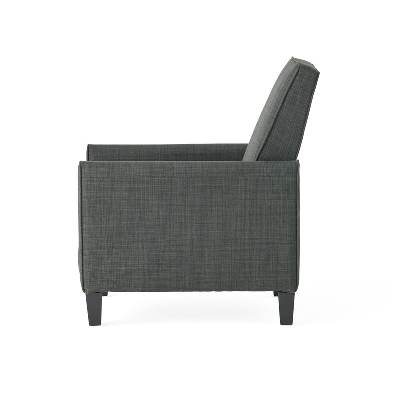 Linen Push Back Chair For Elegant Home