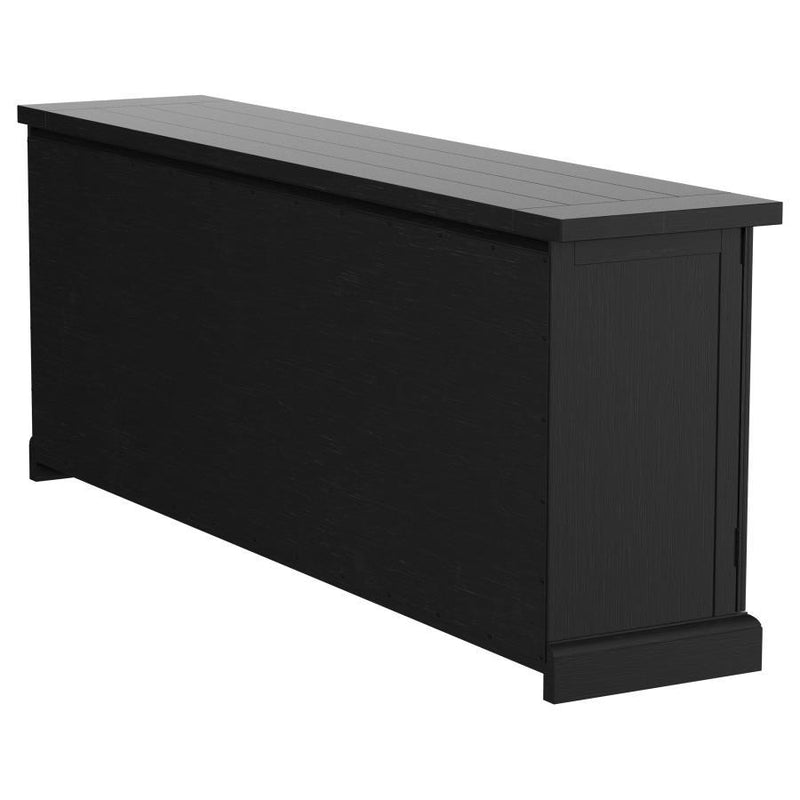 Florence - 4 Door Dining Sideboard Buffet - Distressed Black