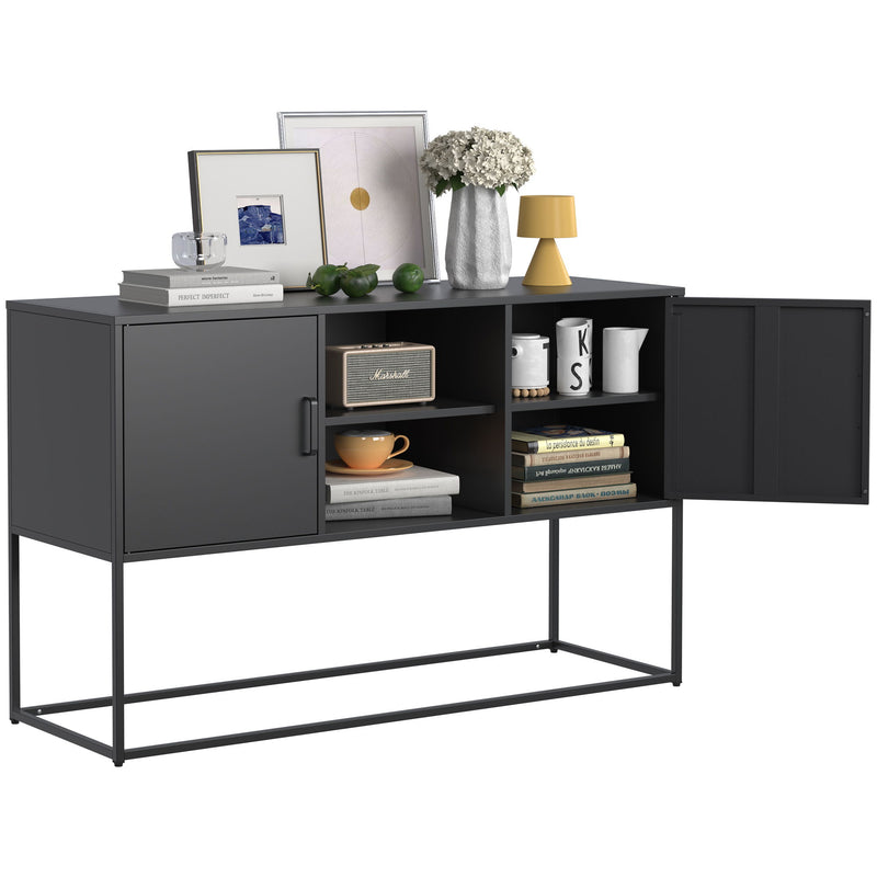 Modern Sideboard Buffet With Plenty Of Storage Space, Anti-Tilt Mechanism, Elegant Handles, Silent Magnetic Closure And Eco-Friendly Finish For Kitchen, Dining Room And Living Room