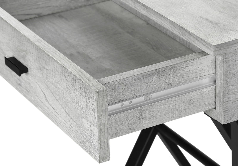 Accent Side X Table, Storage Drawer, Contemporary & Modern