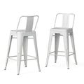 Rayne - Curved Back Metal Stool (Set of 2)