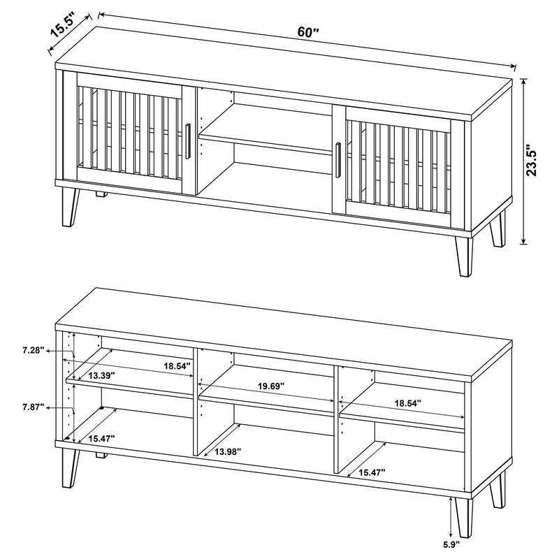 Sedona - 2 Door Engineered Wood TV Stand - Dark Pine