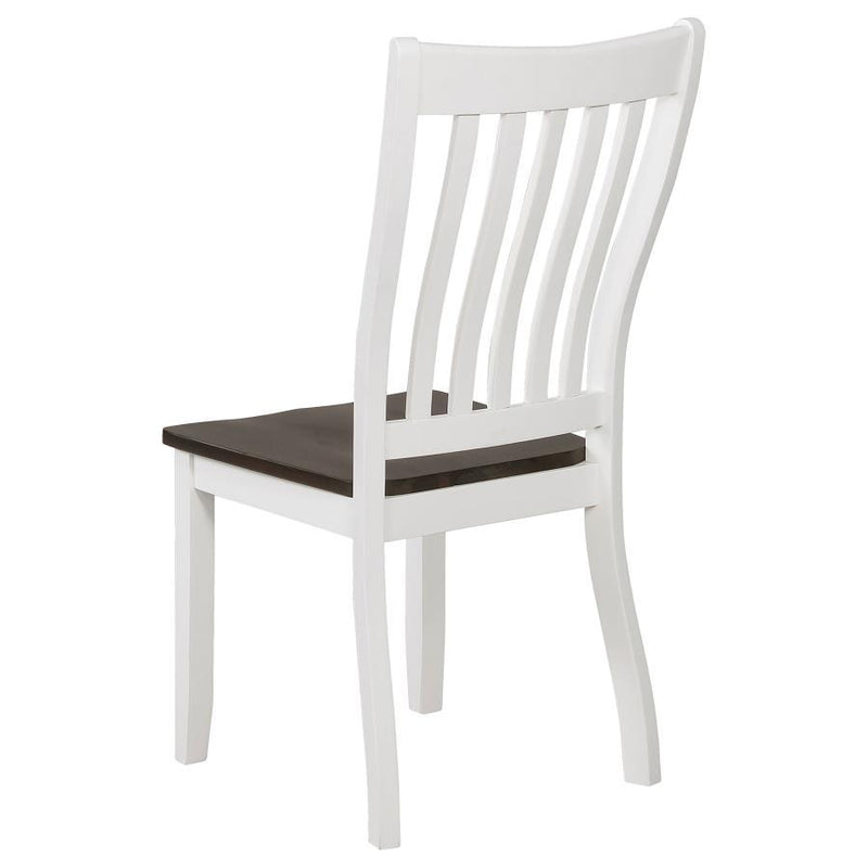 Kingman - Wood Dining Side Chair (Set of 2) - Distressed White - Atlantic Fine Furniture Inc