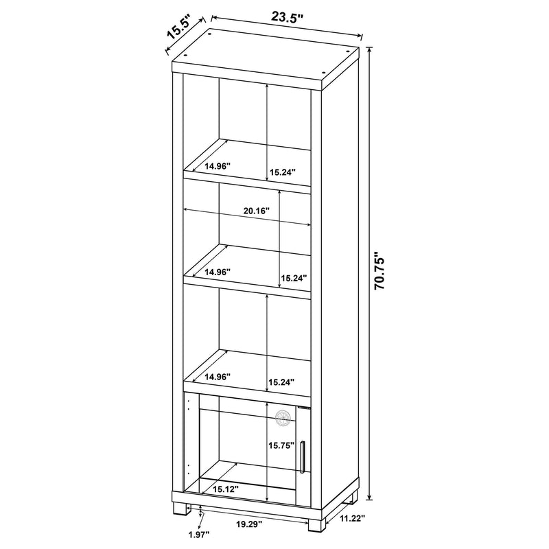 Jupiter - 3-Piece Entertainment Center TV Stand - Black