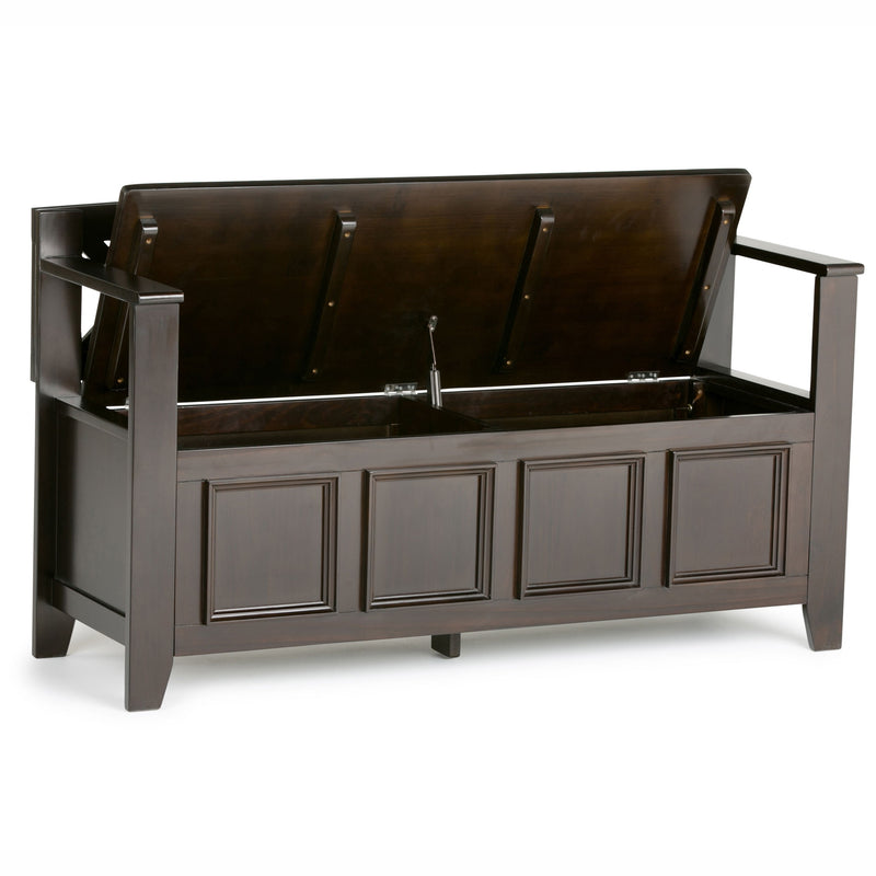 Amherst - Entryway Storage Bench - Hickory Brown