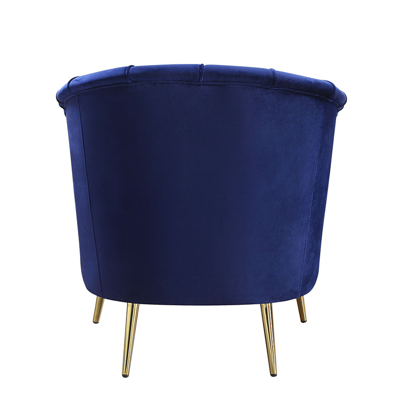 Eivor - Chair - Blue Velvet - Atlantic Fine Furniture Inc