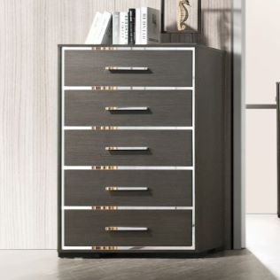 Escher - Chest - Gray Oak - Atlantic Fine Furniture Inc