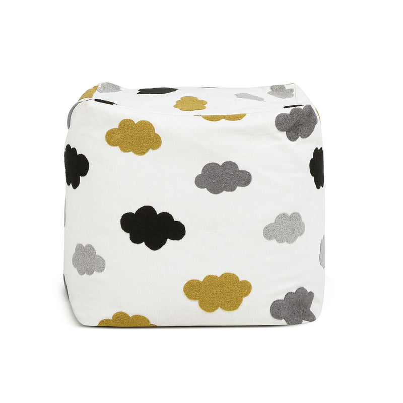 Pouf Luxury Oversized Bean Bag Cube Ottoman