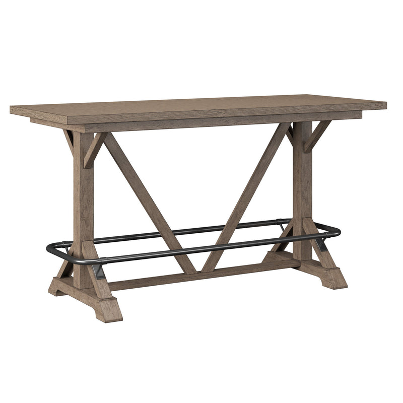 Benti - Bar Height Trestle Table - Brown