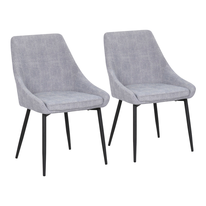 Diana - Contemporary Chair (Set of 2) - Black / Gray