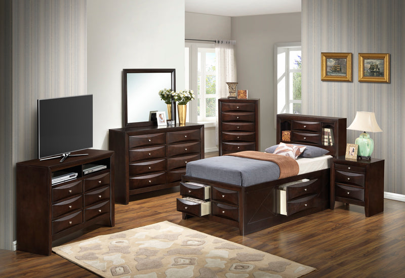 Marilla - Storage Bed With Bookcase Headboard