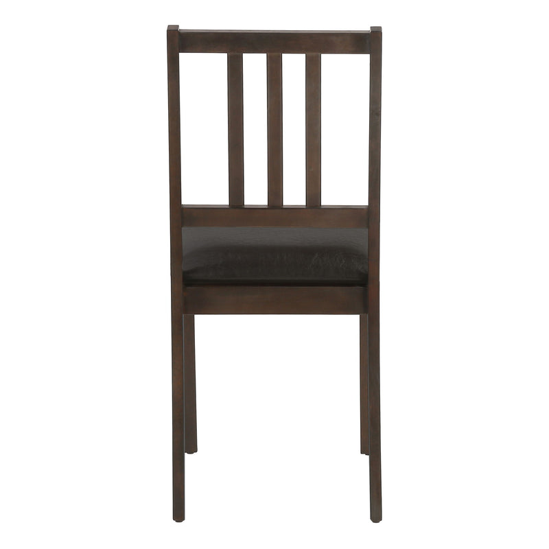 Dining Chair, Side, Upholstered For Dining Room, Transitional (Set of 2) - Brown