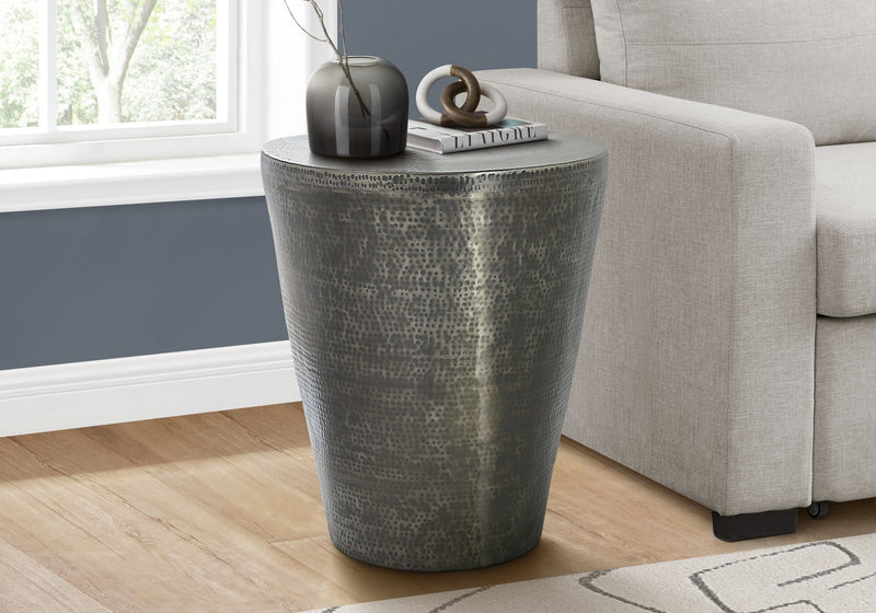 Drum Accent Side Table, Elegant Design