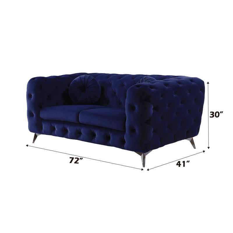 Atronia - Velvet Loveseat