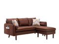 Mia - Sectional Sofa Chaise With USB Charger And Pillows