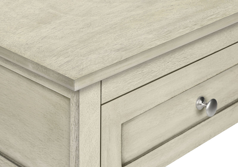 Accent End Table, 2 Tier, Storage Drawer, Transitional Style