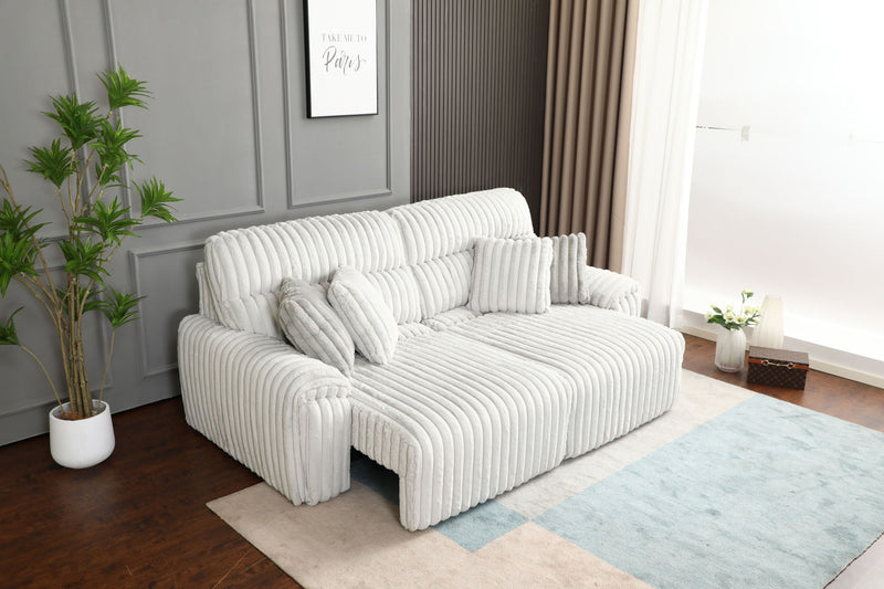 Jaya - Power Motion Sofa With Sleeper & USB Port - Mondo Gray