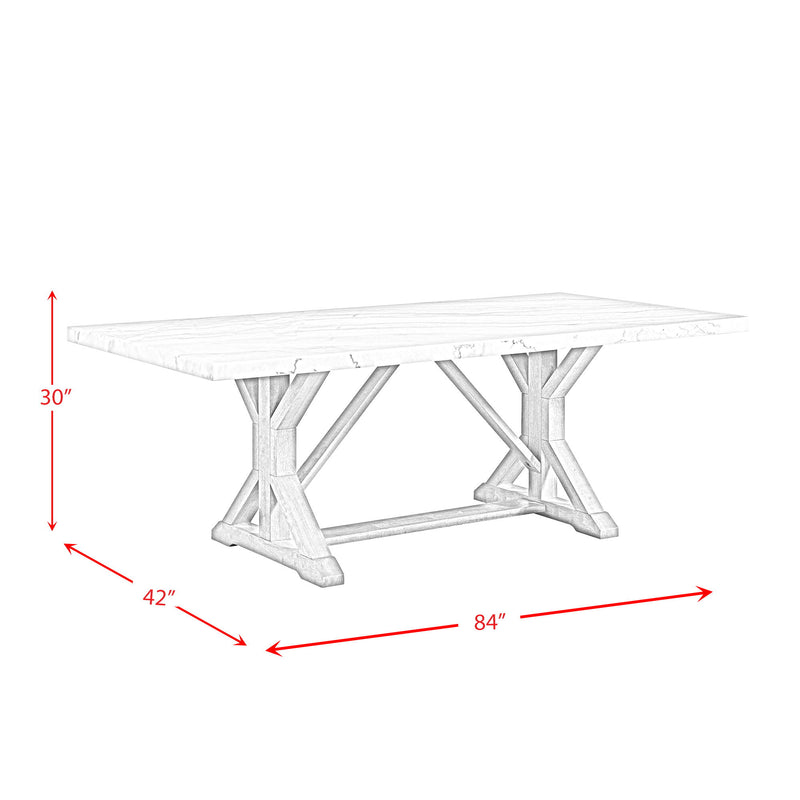 Lakeview - 5 Piece Rectangular Dining Set, Table & Four Chairs - White