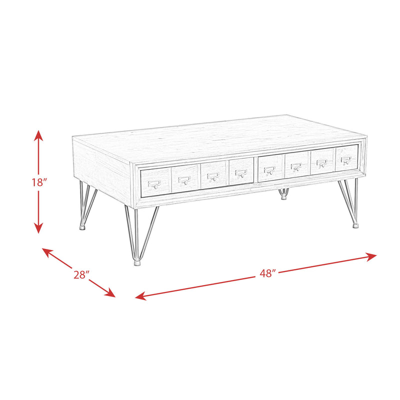 Boone - Coffee Table - Light Walnut