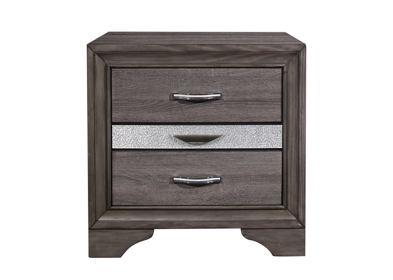 Ryder - Sparkle Nightstand - Gray