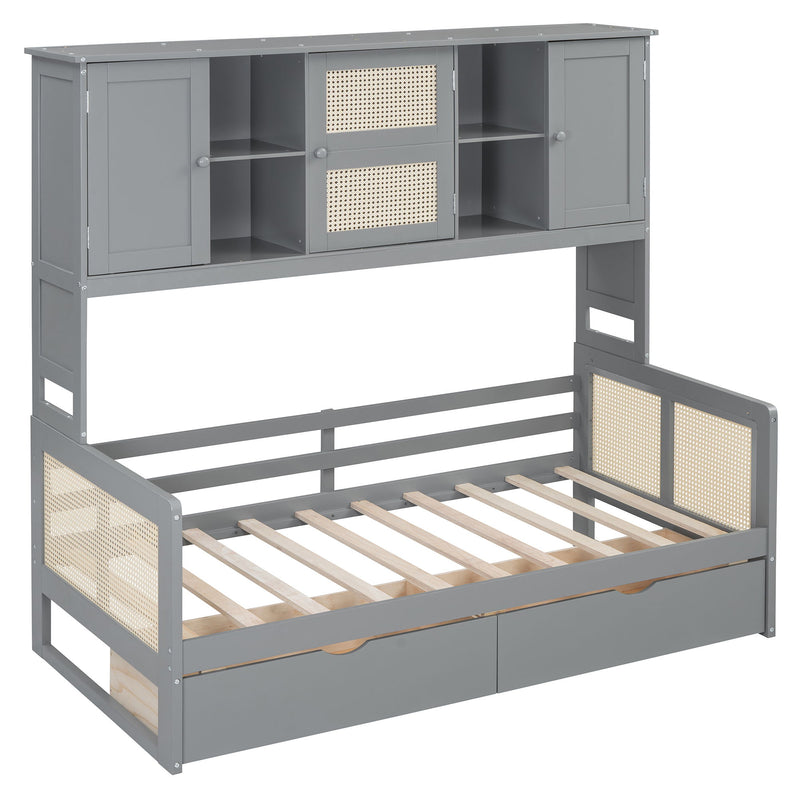 Daybed And All In One Cabinet And Shelf